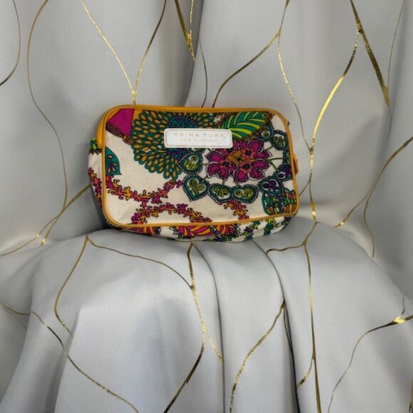 Trina Turk for Clinique Limited Edition Paisley Pop Art Makeup Bag - Picture 2 of 7